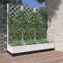 Jardinieră de grădină cu spalier, alb, 120x40x136 cm PP GartenMobel Dekor