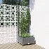 Jardinieră de grădină cu spalier gri deschis 80x40x121,5 cm PP GartenMobel Dekor
