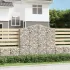 Coș gabion arcuit 400x50x200/220 cm fier galvanizat GartenMobel Dekor