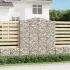 Coș gabion arcuit 400x50x200/220 cm fier galvanizat GartenMobel Dekor