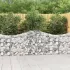 Coș gabion arcuit 400x50x200/220 cm fier galvanizat GartenMobel Dekor
