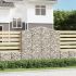 Coșuri gabion arcuite 8 buc, 400x50x140/160 cm, fier galvanizat GartenMobel Dekor