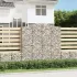 Coș gabion arcuit 400x50x200/220 cm fier galvanizat GartenMobel Dekor