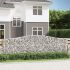 Coșuri gabion arcuite 8 buc, 400x50x140/160 cm, fier galvanizat GartenMobel Dekor
