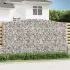 Coș gabion arcuit 400x50x200/220 cm fier galvanizat GartenMobel Dekor