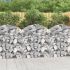 Coș gabion arcuit, 100x30x200/220 cm, fier galvanizat GartenMobel Dekor