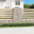 Coș gabion arcuit, 100x30x200/220 cm, fier galvanizat GartenMobel Dekor