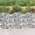 Coș gabion arcuit, 100x30x200/220 cm, fier galvanizat GartenMobel Dekor