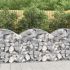 Coș gabion arcuit, 100x30x200/220 cm, fier galvanizat GartenMobel Dekor