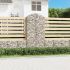 Coș gabion arcuit, 100x30x200/220 cm, fier galvanizat GartenMobel Dekor
