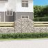 Coș gabion arcuit, 100x30x200/220 cm, fier galvanizat GartenMobel Dekor