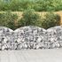Coș gabion arcuit, 100x30x200/220 cm, fier galvanizat GartenMobel Dekor