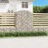 Coș gabion arcuit, 100x30x200/220 cm, fier galvanizat GartenMobel Dekor