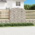 Coș gabion arcuit, 100x30x200/220 cm, fier galvanizat GartenMobel Dekor