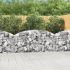 Coș gabion arcuit, 100x30x200/220 cm, fier galvanizat GartenMobel Dekor
