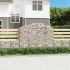 Coș gabion arcuit, 100x30x200/220 cm, fier galvanizat GartenMobel Dekor