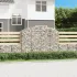 Coș gabion arcuit, 200x50x140/160 cm, fier galvanizat GartenMobel Dekor