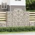 Coșuri gabion arcuite 9 buc, 400x30x180/200 cm, fier galvanizat GartenMobel Dekor