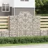 Coșuri gabion arcuite 9 buc, 300x50x80/100 cm, fier galvanizat GartenMobel Dekor