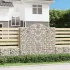Coșuri gabion arcuite 9 buc, 300x50x80/100 cm, fier galvanizat GartenMobel Dekor