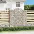 Coșuri gabion arcuite 9 buc, 300x50x80/100 cm, fier galvanizat GartenMobel Dekor
