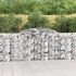 Coșuri gabion arcuite 9 buc, 400x30x180/200 cm, fier galvanizat GartenMobel Dekor