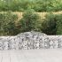 Coșuri gabion arcuite 9 buc, 400x30x180/200 cm, fier galvanizat GartenMobel Dekor