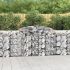 Coșuri gabion arcuite 9 buc, 400x30x180/200 cm, fier galvanizat GartenMobel Dekor