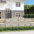 Coșuri gabion arcuite 9 buc, 400x30x180/200 cm, fier galvanizat GartenMobel Dekor
