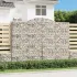 Coșuri gabion arcuite 9 buc, 300x50x80/100 cm, fier galvanizat GartenMobel Dekor