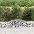 Coșuri gabion arcuite 9 buc, 400x30x180/200 cm, fier galvanizat GartenMobel Dekor