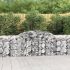 Coșuri gabion arcuite 9 buc, 400x30x180/200 cm, fier galvanizat GartenMobel Dekor