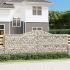 Coșuri gabion arcuite 9 buc, 400x30x180/200 cm, fier galvanizat GartenMobel Dekor