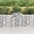 Coșuri gabion arcuite 9 buc, 400x30x180/200 cm, fier galvanizat GartenMobel Dekor