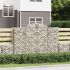 Coșuri gabion arcuite 9 buc, 400x30x180/200 cm, fier galvanizat GartenMobel Dekor