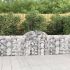 Coșuri gabion arcuite 9 buc, 400x30x180/200 cm, fier galvanizat GartenMobel Dekor