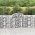 Coșuri gabion arcuite 9 buc, 300x50x80/100 cm, fier galvanizat GartenMobel Dekor