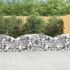 Coș gabion arcuit, 100x30x200/220 cm, fier galvanizat GartenMobel Dekor