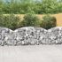 Coș gabion arcuit, 100x30x200/220 cm, fier galvanizat GartenMobel Dekor