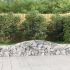 Coșuri gabion arcuite 9 buc, 400x30x180/200 cm, fier galvanizat GartenMobel Dekor