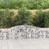 Coșuri gabion arcuite 9 buc, 400x30x180/200 cm, fier galvanizat GartenMobel Dekor