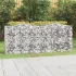 Strat înălțat cu gabion arcuit, 800x50x100 cm, fier galvanizat GartenMobel Dekor