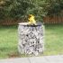 Vatră de foc din gabion Ø 100 cm, fier galvanizat GartenMobel Dekor