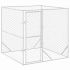 Padoc de exterior pentru câini argintiu 2x2x2 m oțel galvanizat GartenMobel Dekor
