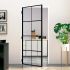 Ușă de interior alb 93x201,5 cm sticlă securiz. / aluminiu slim GartenMobel Dekor