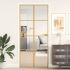 Ușă de interior alb 93x201,5 cm sticlă securiz. / aluminiu slim GartenMobel Dekor