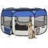 Țarc joacă pliabil câini cu sac de transport roz 125x125x61 cm GartenMobel Dekor