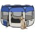 Țarc joacă pliabil câini cu sac de transport roz 110x110x58 cm GartenMobel Dekor