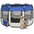 Țarc joacă pliabil câini cu sac de transport roz 90x90x58 cm GartenMobel Dekor