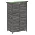 Magazie de unelte pentru grădină gri 83x57x140cm lemn masiv pin GartenMobel Dekor